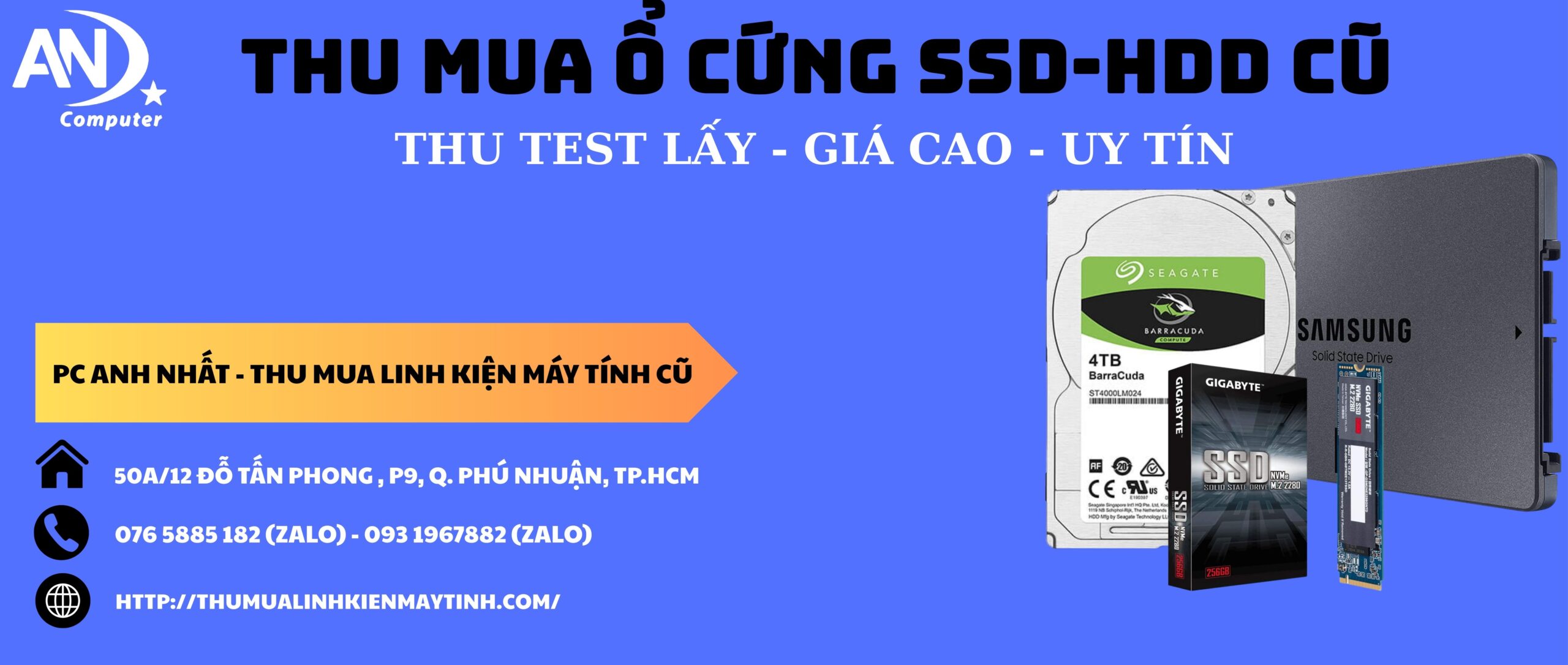 thu mua ổ cứng ssd-hdd cũ- pc anh nhất